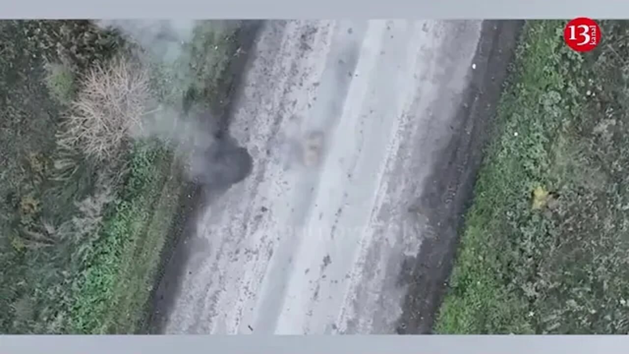 Unique shots from Ukraine: Panic run of Russian soldiers