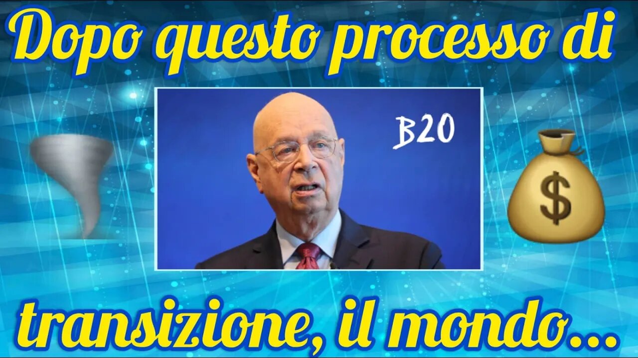 Klaus Schwab : Bisogna ristrutturare il mondo!