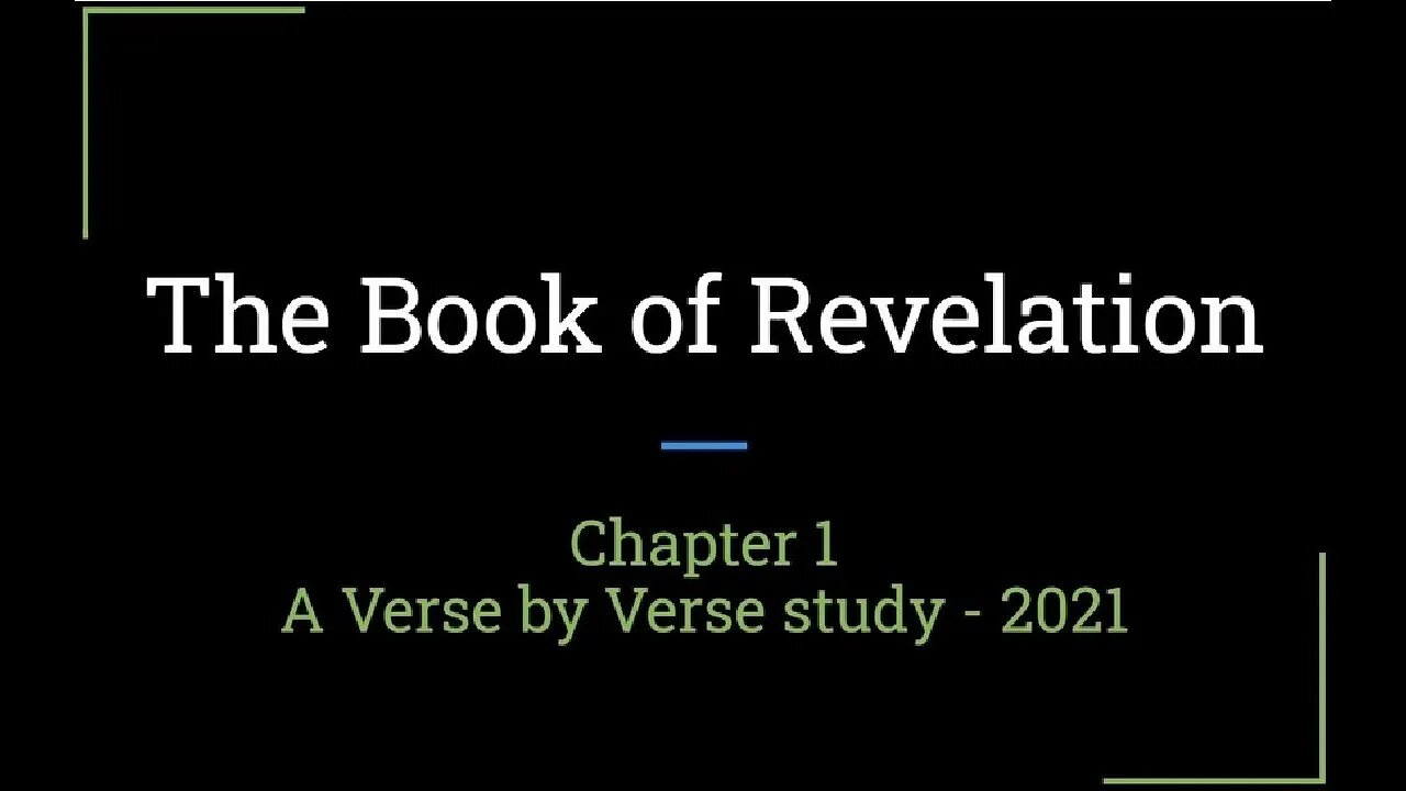 Revelation Chapter 1