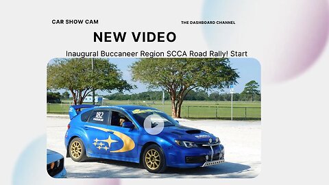 2023 Inaugural Buccaneer Region SCCA Road Rally Start Line Cam