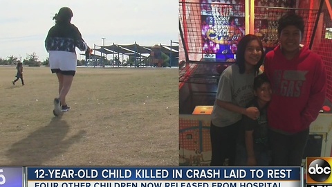 12-year-old laid to rest after violent crash