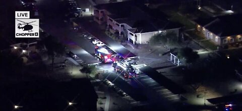 1 displaced after balcony fire at Las Vegas apartment