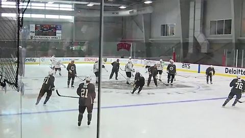 Vegas Golden Knights celebrate opening of practice facility