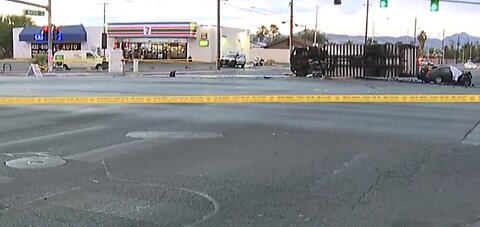 Multiple injuries in deadly east Las Vegas crash