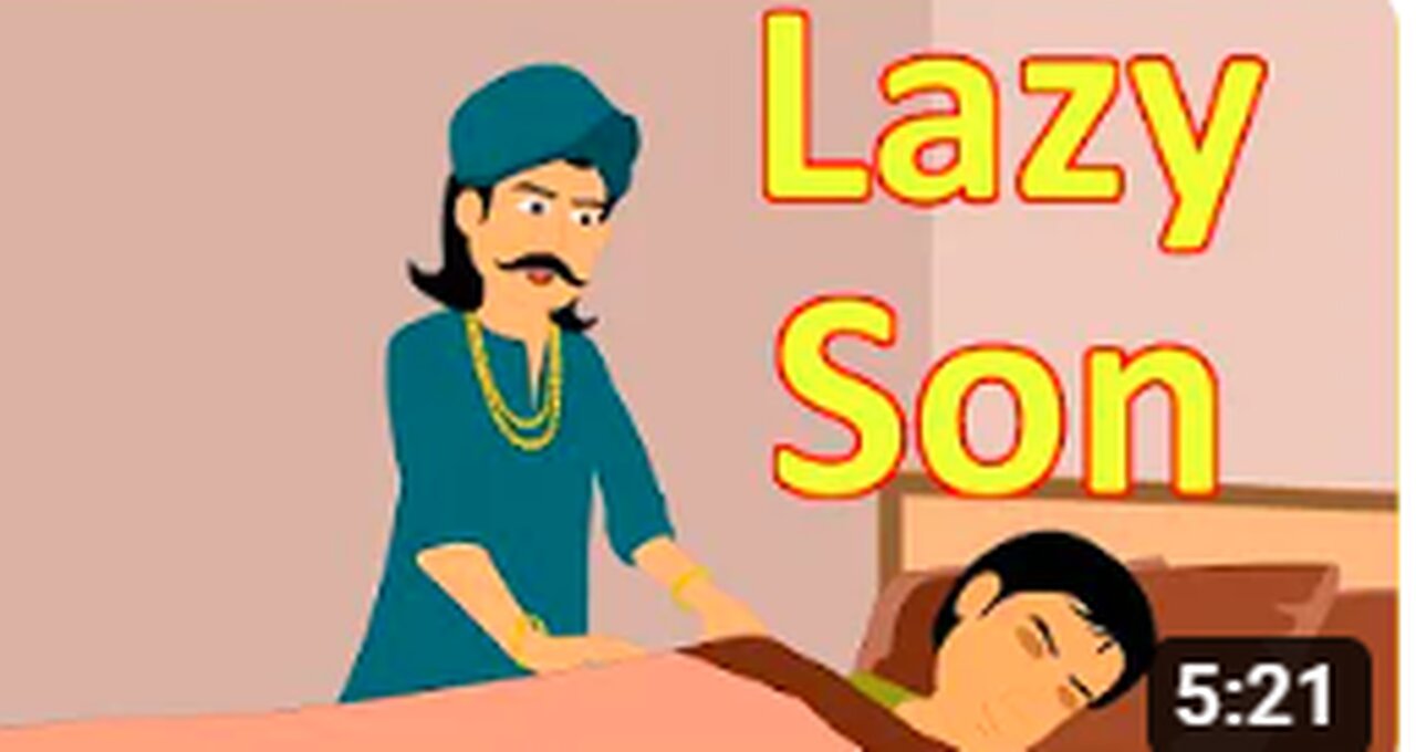 Lazy Son | Moral Stories for Kids in English | English Cartoon