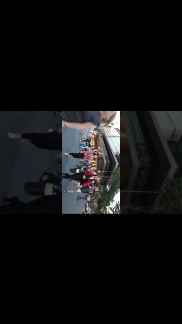 A busy street in Brisbane