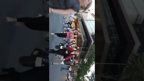 A busy street in Brisbane