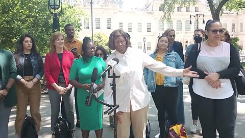 The Restrict #menthol inside store shelves rally City Hall Park #mentholfreenyc 5/31/23 Rita Joseph