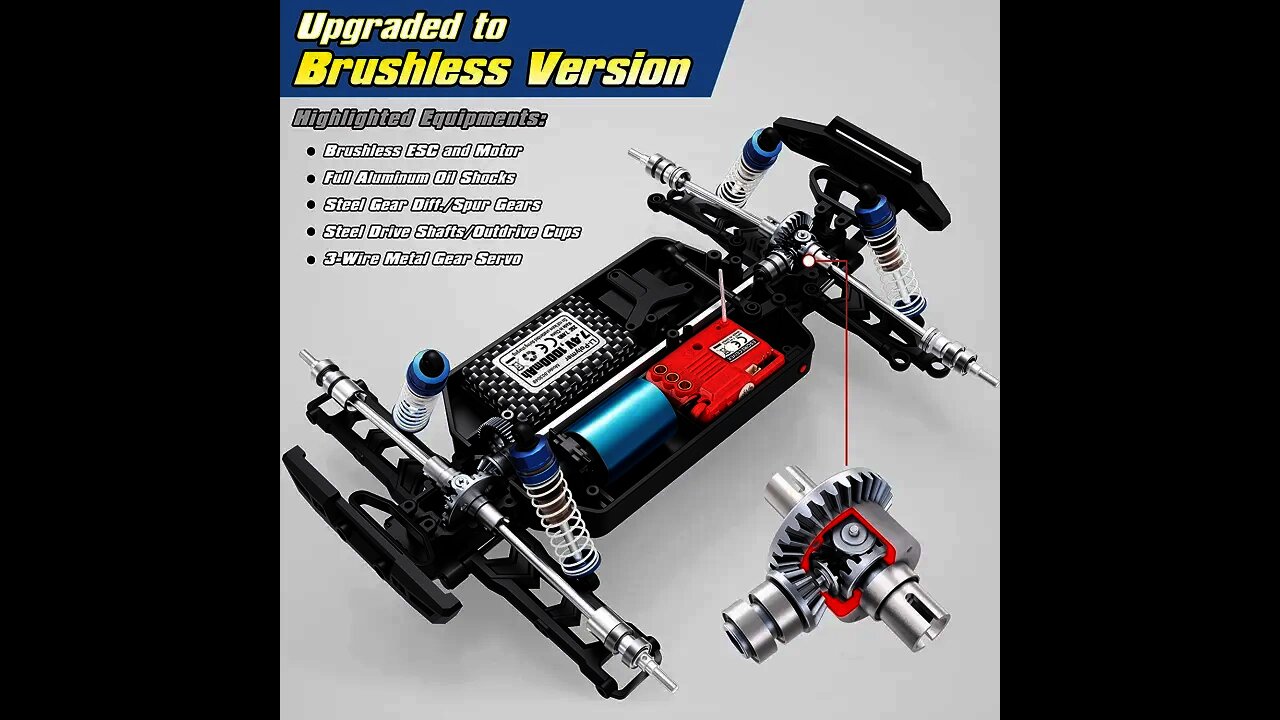 HAIBOXING 1/18 Scale Brushless Fast RC Cars 18859A, 4WD Off-Road #shorts