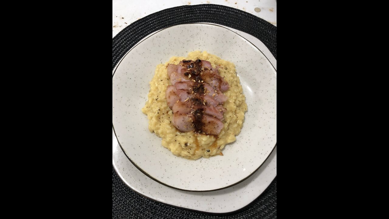 RISOTO DE PARMESÃO COM PERNIL [ Chef Vieira ]