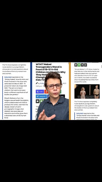 Victor Reacts: DISGUSTING! Transgenders Stand Naked In Front of Children on TV!