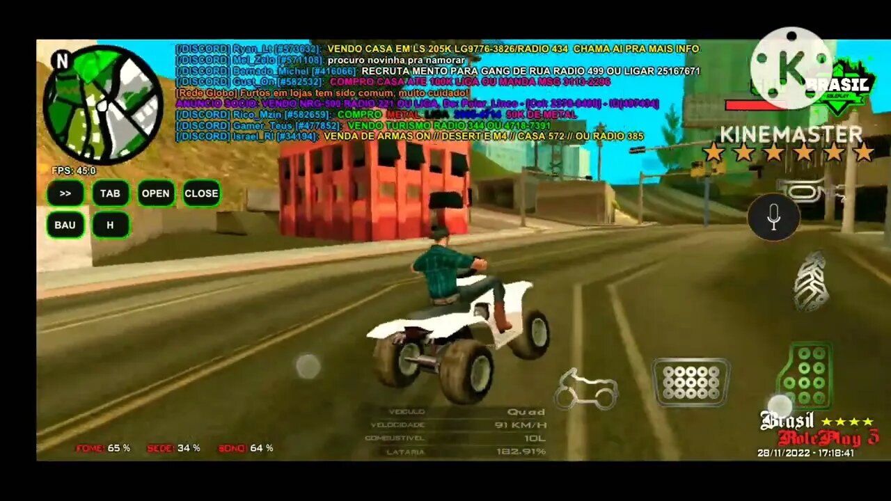 GRAU DE QUADRI GTA ROLEPLAY MUITO MAÇA