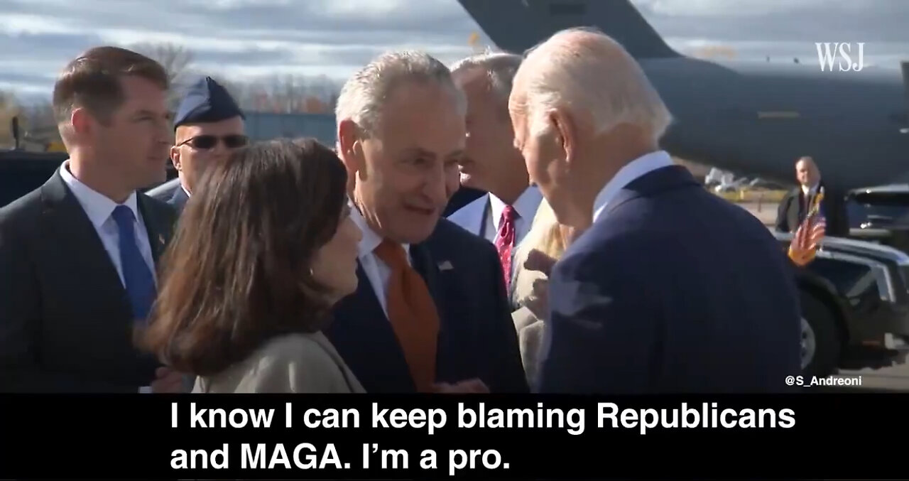 HOT MIC CAPTURE: Dem. Senator Chuck Schumer Omits Framing Republicans/ MAGA