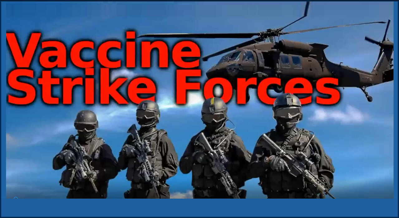 VACCINE ARMY KNOCKING ON YOUR DOOR WITH POISON NEEDLE