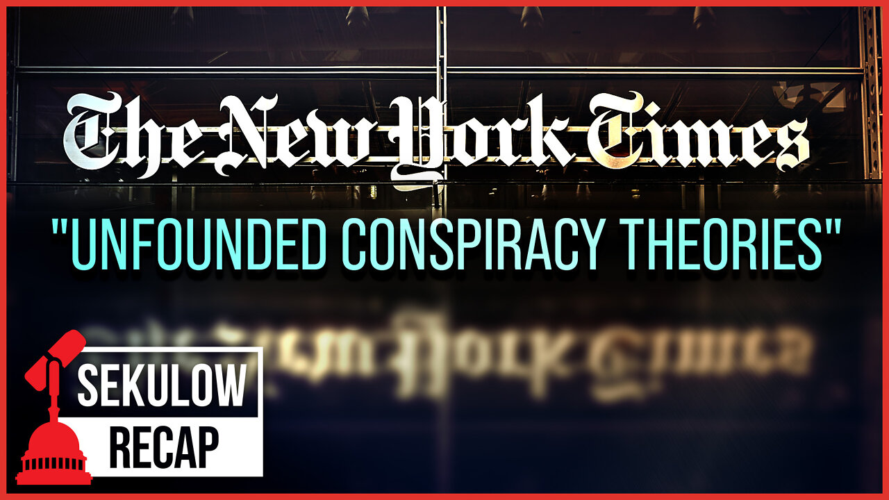 They Say It's Just "Unfounded Conspiracy Theories"