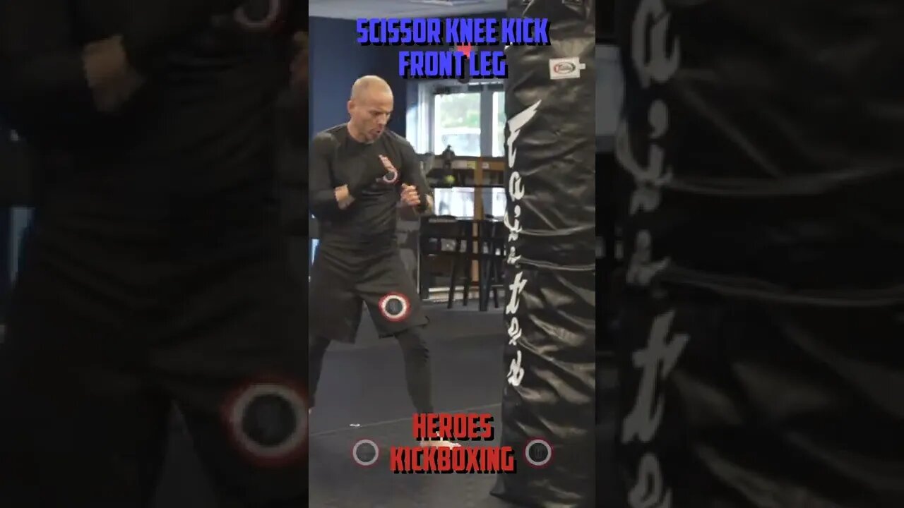 Heroes Training Center | Kickboxing & MMA - Scissor Knee Kick - Front | #Shorts