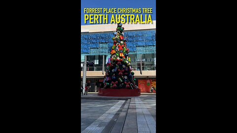 Exploring Perth Australia: Forrest Place Christmas Tree #shorts