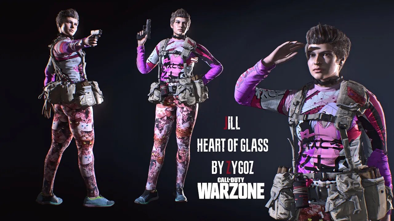 Resident Evil 3 Remake Jill Heart of Glass COD Warzone outfit mod