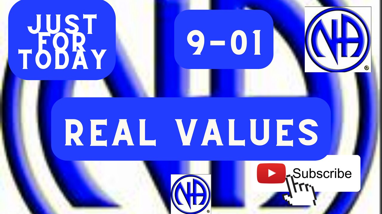 Just for Today - Real Values - September 1 - Daily Meditation - #justfortoday #jftguy #jftguy0901