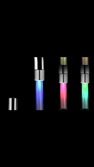 Varicoloured LED Light Water Shower Faucet