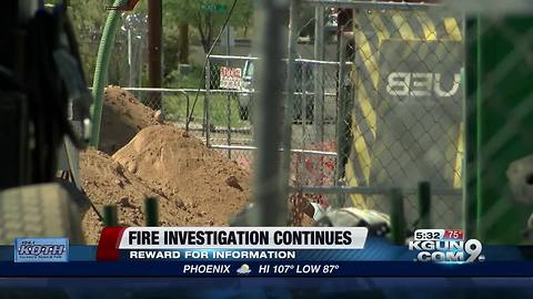 Construction site fire investigation continues