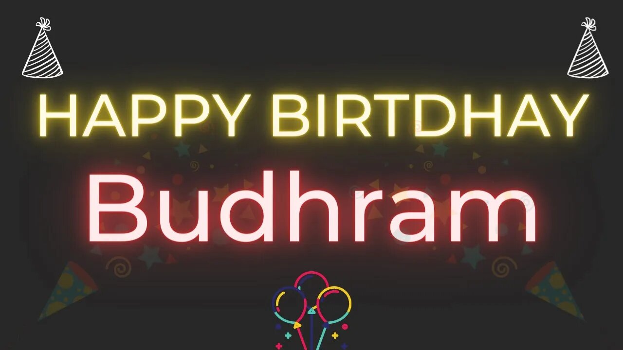 Happy Birthday to Budhram - Birthday Wish From Birthday Bash