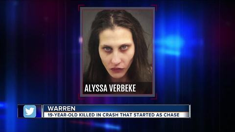 Woman in custody after Warren police chase ends in fatal crash in Detroit