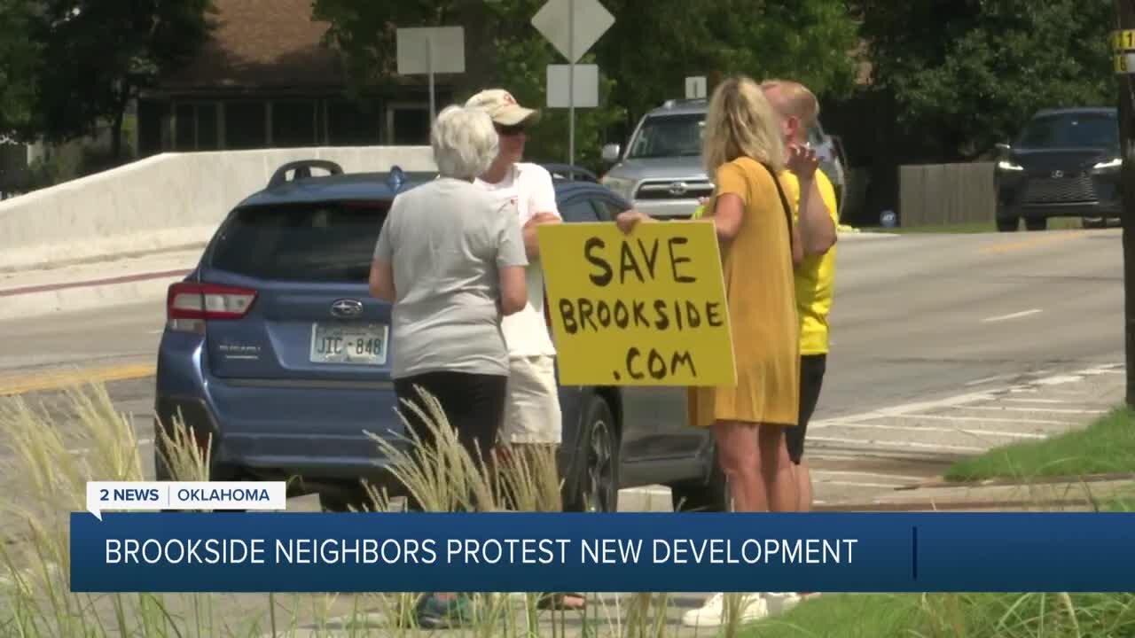 Brookside Neighbors Protest New Development