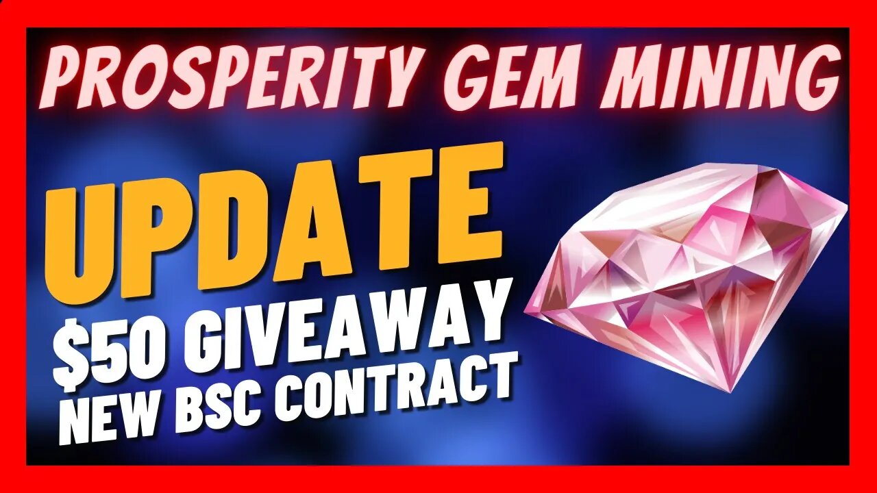 Prosperity Gem Mining BSC Contract Review 💥 $50 USDT Giveaway 📣 Who is the Winner? 🚀 Up to 2% Daily