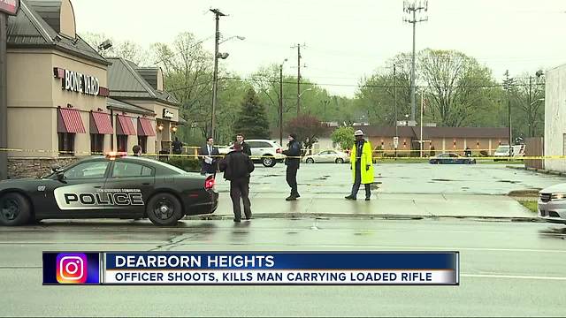 Officer shoots, kills man carrying rifle in Dearborn Heights