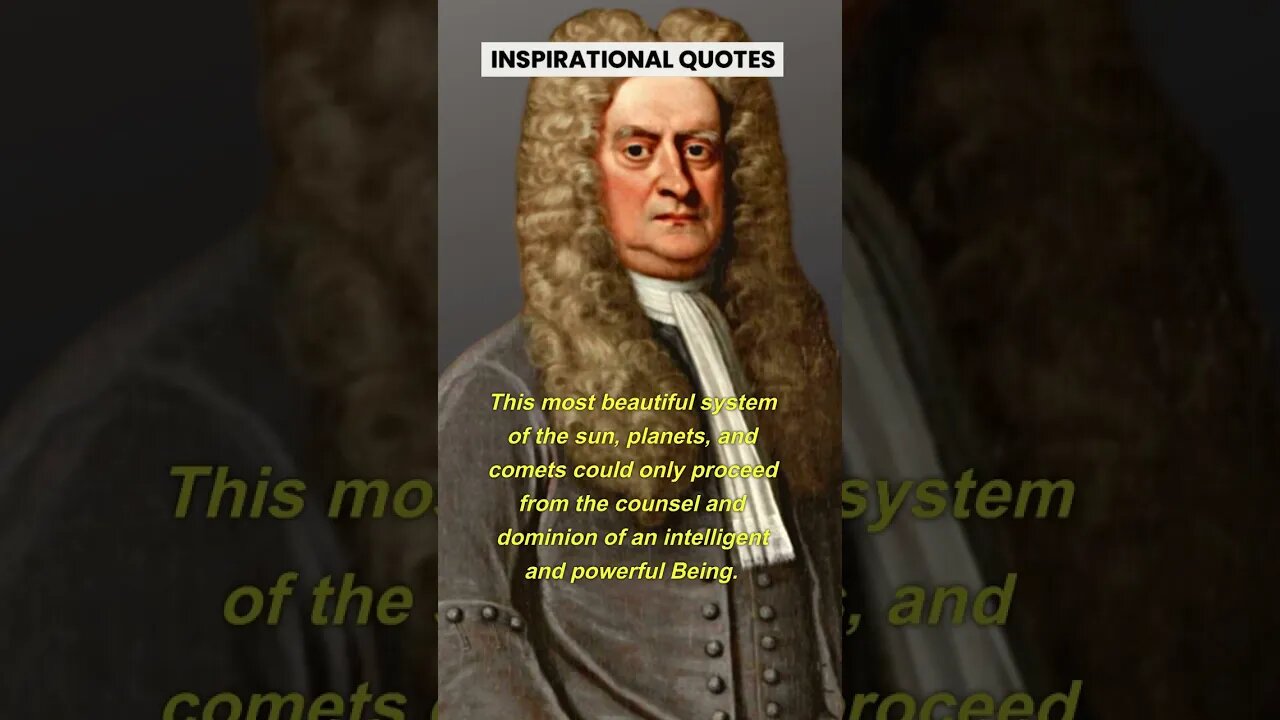 ISAAC NEWTON QUOTES THAT WILL CHANGE YOUR LIFE.#shorts #frases