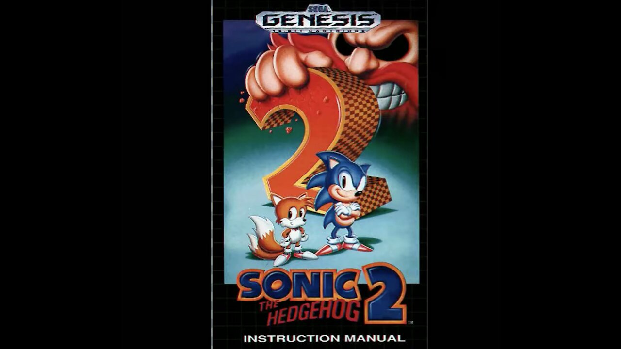 Sonic the Hedgehog 2 - Game Manual (Genesis) (Instruction Booklet)