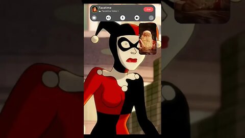 Harley Quinn FaceTimes with Santa