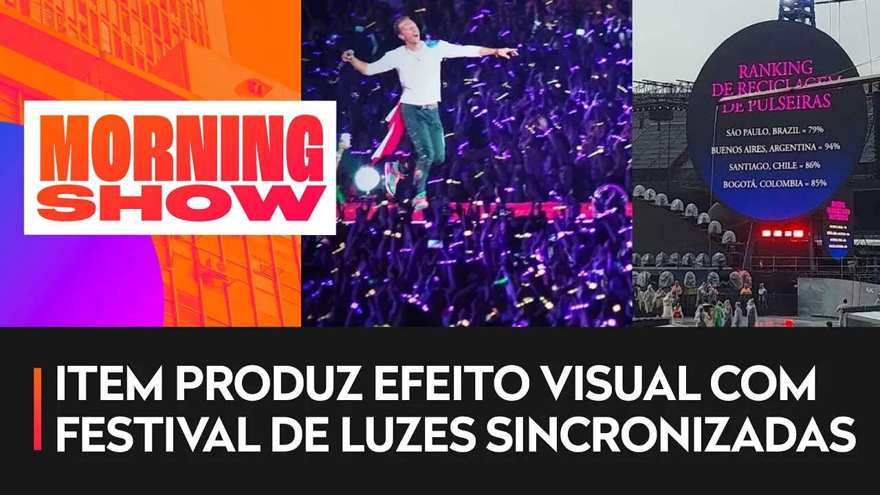 Coldplay: SP aparece em último no ranking de devolução de pulseiras