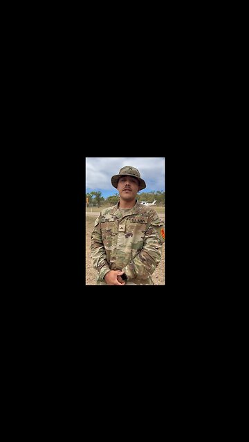 U.S. Army Cpl. Adriano Dias shares experience as part of Talisman Sabre 23