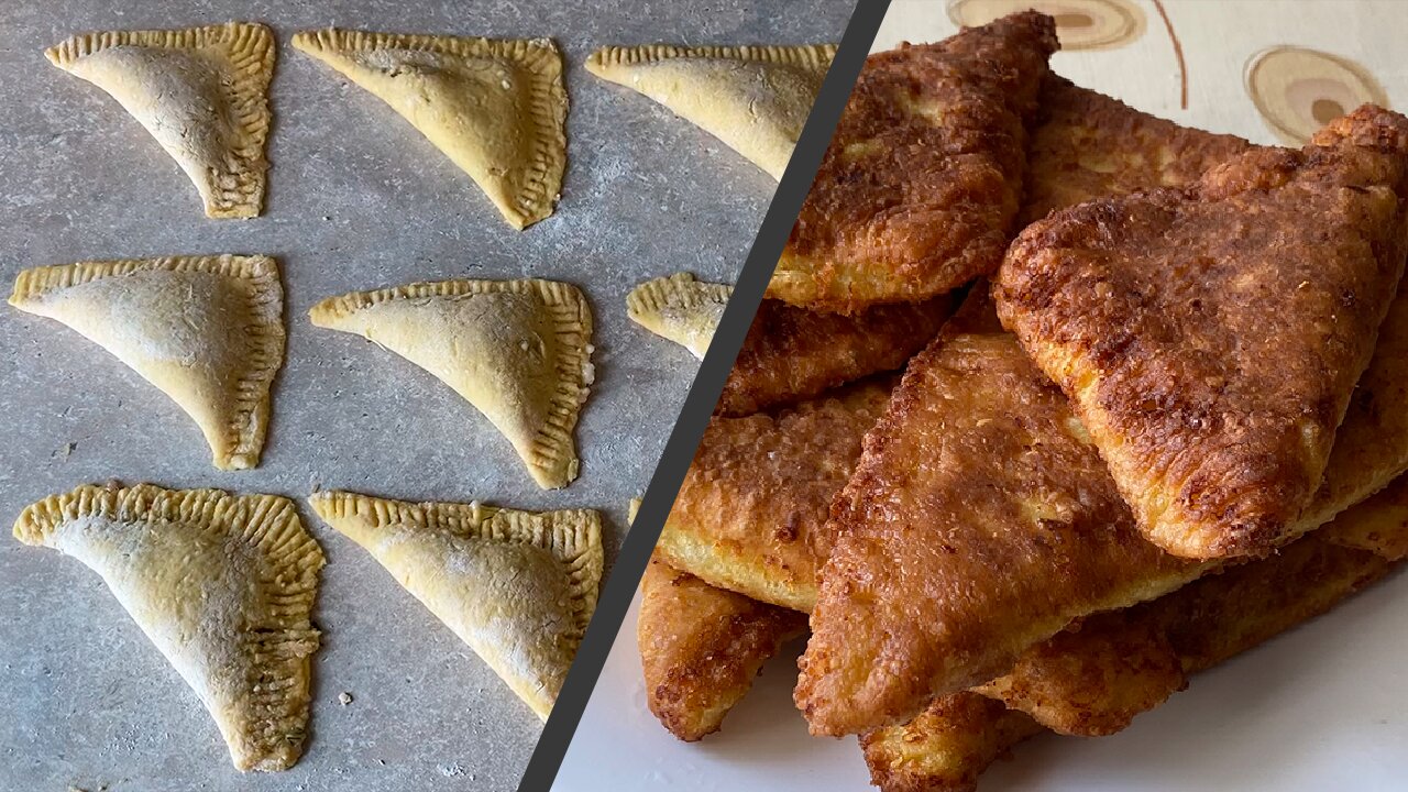 CHEBUREKS IN COTTAGE CHEESE DOUGH | THE WHOLE FAMILY ASKS TO COOK MORE