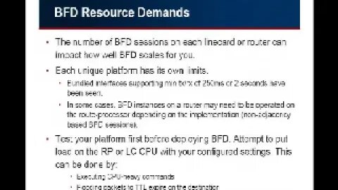 BFD Is it worth it and does it work in production networks PART 2