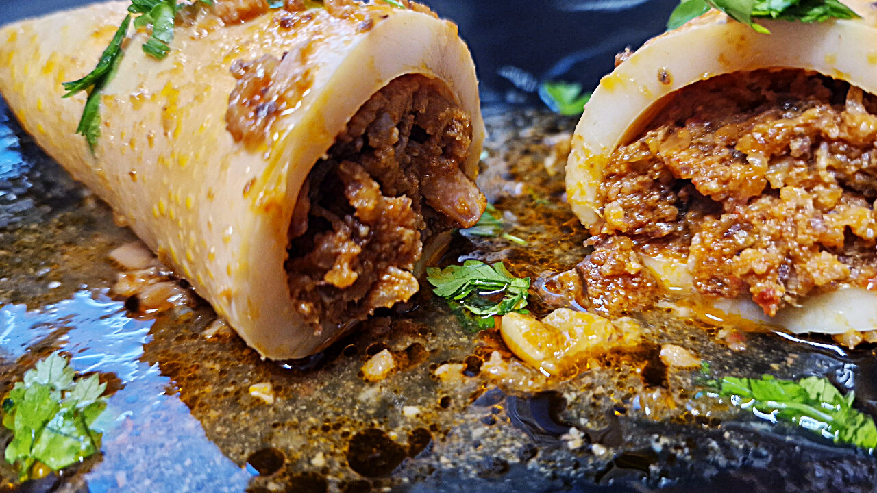 Making the best STUFFED SQUIDS at home