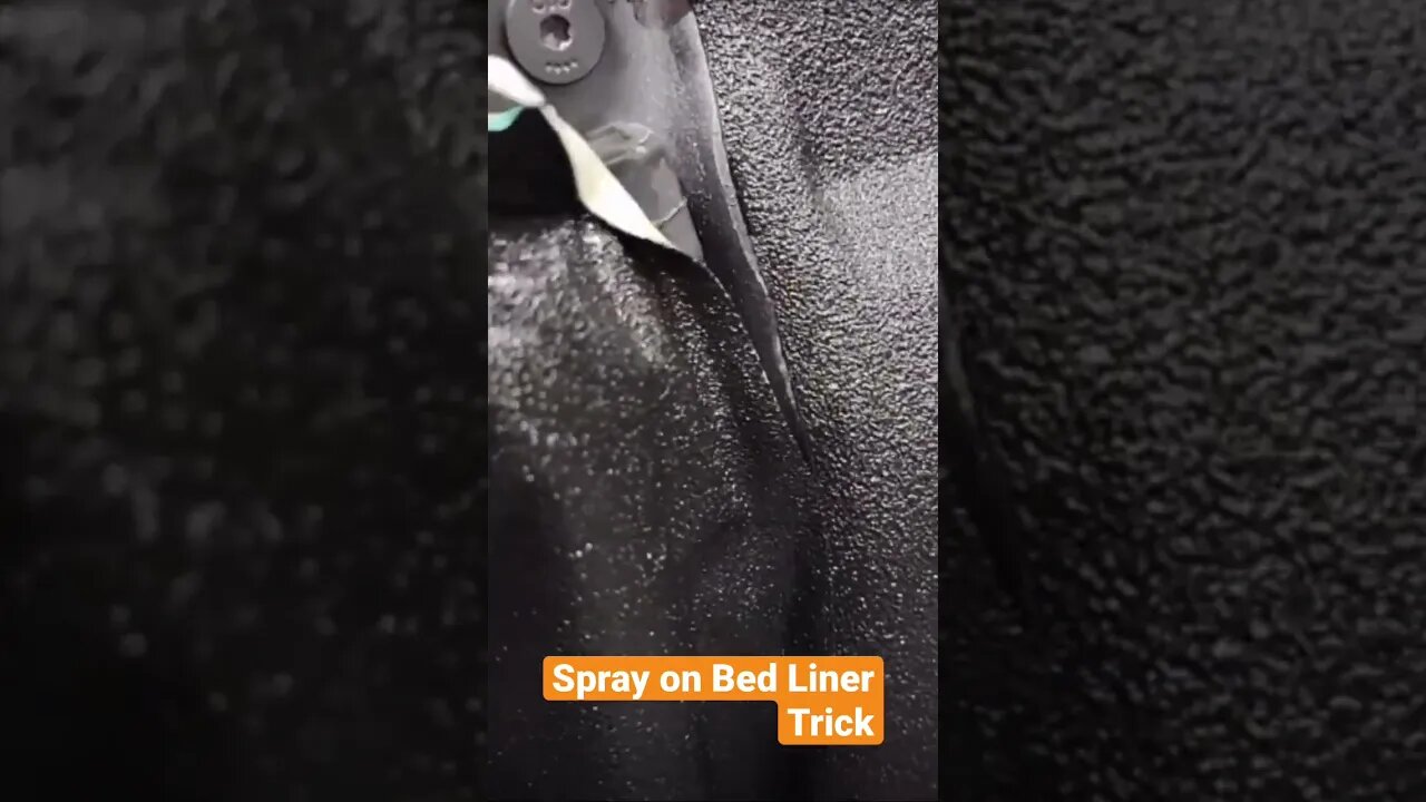 How to keep Spray on bedliner from Getting everywhere Trick!! Chevy Silverado Ford F150