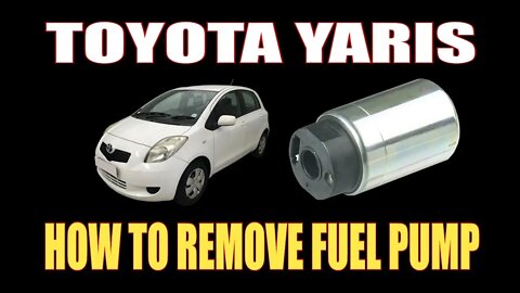 TOYOTA YARIS - HOW TO REMOVE FUEL PUMP #Shorts