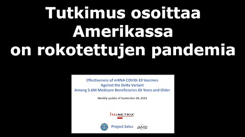 Tutkimus osoittaa Amerikassa on rokotettujen pandemia