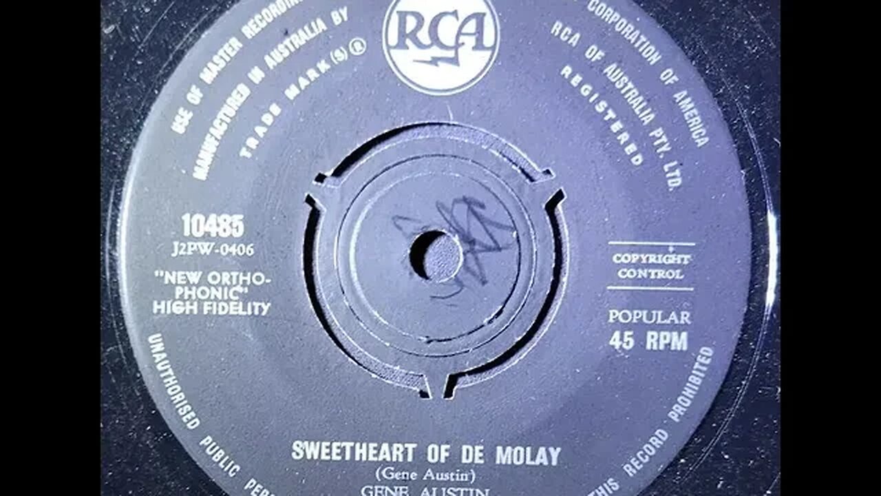 Gene Austin – Sweetheart of De Molay