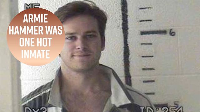 Armie Hammer laughs at his own mugshot