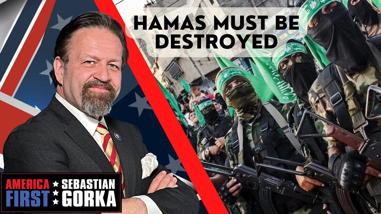 Hamas must be destroyed. Robert Wilkie with Sebastian Gorka One on One