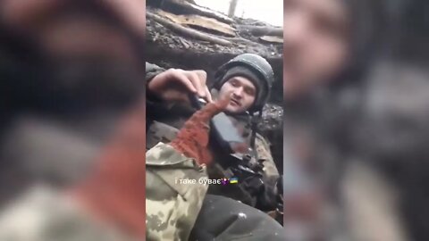 Incredible rescue of a Ukrainian soldier. The bullet was stopped by a token and a telephone.