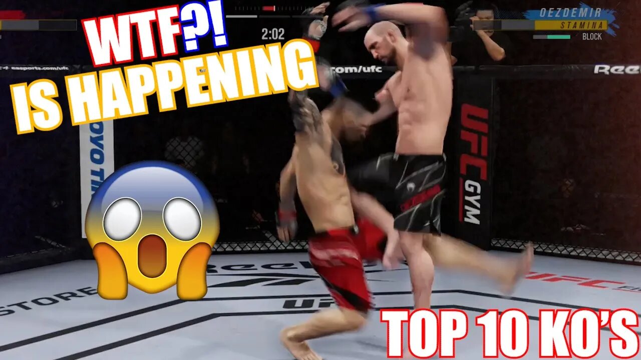 BEST UFC 4 FUNNY MOMENTS AND KNOCKOUTS! TOP 10 LIST EA SPORTS