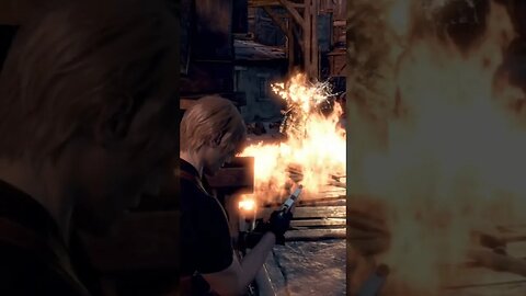 This is what they mean by "don't play with fire" #residentevil4 #residentevil4remake #shorts
