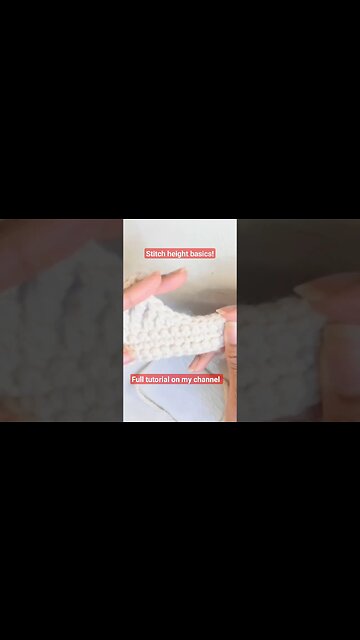 🧶Back to Basics Crochet: Let's Talk About Stitch Heights! #infiniticraftingco #crochettutorials