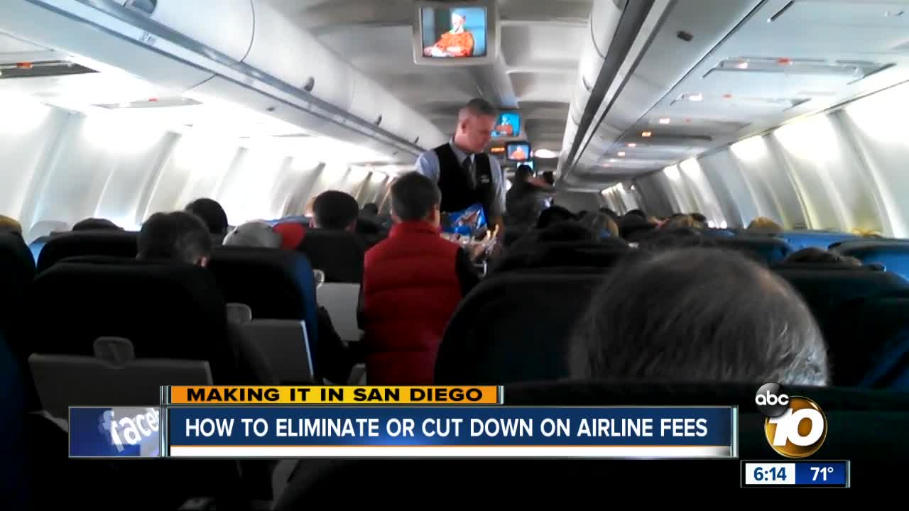 How to eliminate or cut own on airline fees