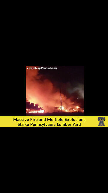 Massive Fire and Multiple Explosions Strike Pennsylvania Lumber Yard